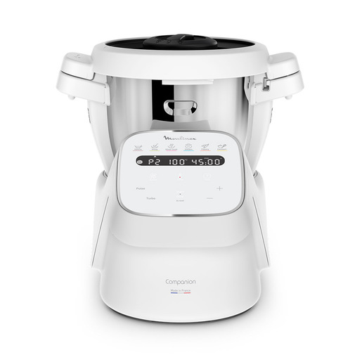 Image of Moulinex Companion Robot Da Cucina con Funzione Cottura, 12 Programmi Automatici, 1550 W, 4,5 L, Bianco, HF8401