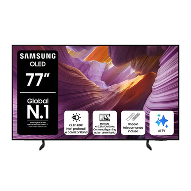 Samsung OLED AI TV 77″ QE77S85FAEXZT — 77 pollici a prezzo di un 55