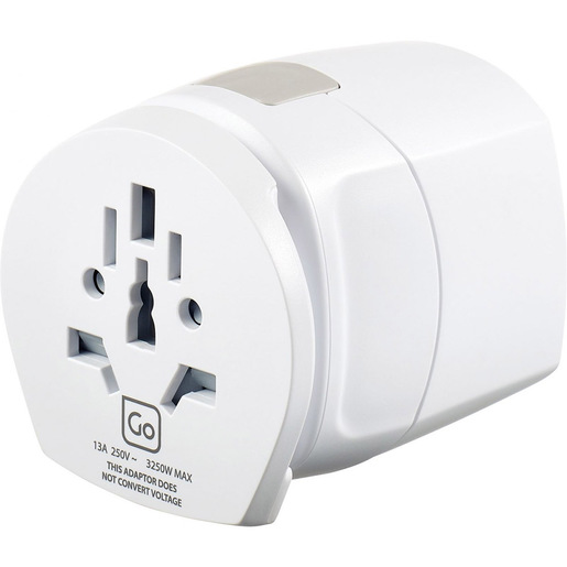 Image of Go Travel 636 UK-Worldwide Adaptor adattatore per presa di corrente Universale Grigio, Bianco