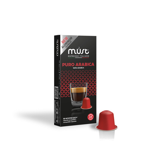 Image of Must Puro Arabica Capsule caffè 10 pz