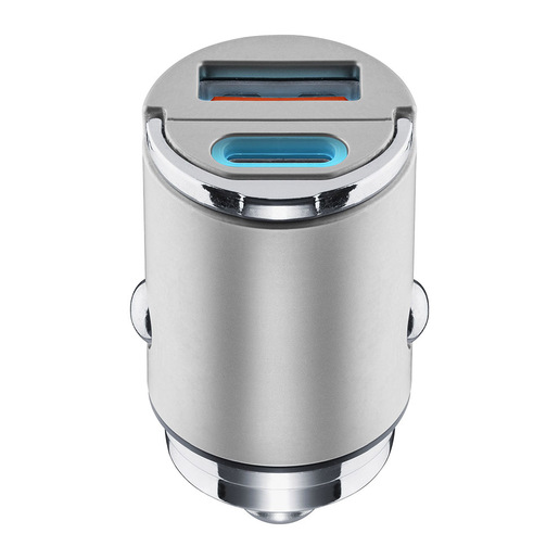 Image of Cellularline Micron Multiport Car Charger - iPhone, Samsung, Xiaomi, Oppo and other Smartphones and Tablets Caricabatterie da auto mini 2 porte, 30W