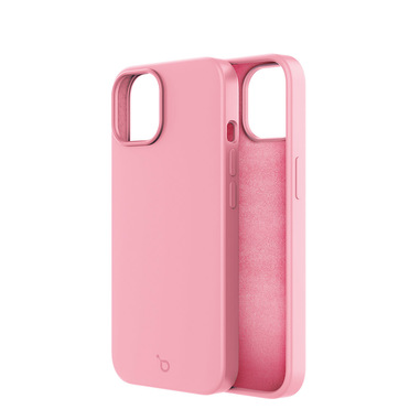 TOCOL Cover Per IPhone 15 6,1'' In Silicone Resistente, Antiurto Con Fodera In Microfibra, Rosa