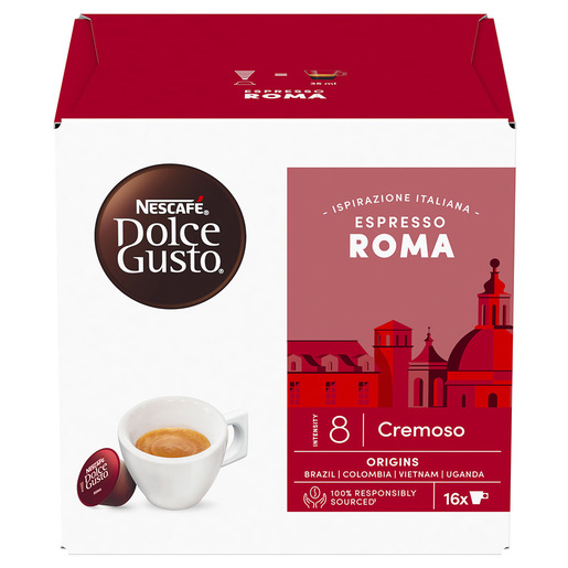 Image of Nescafé Dolce Gusto Caffè Espresso Roma 16 Capsule