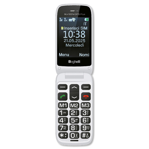 Image of Beghelli 9201N cellulare 7,11 cm (2.8'') 100 g Argento Telefono per anziani