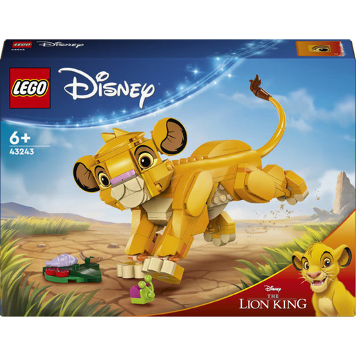 Image of LEGO Disney 43243 Simba, il Cucciolo del Re Leone, Giochi di Fantasia per Bambini 6+ Anni, Personaggio Giocattolo Costruibile