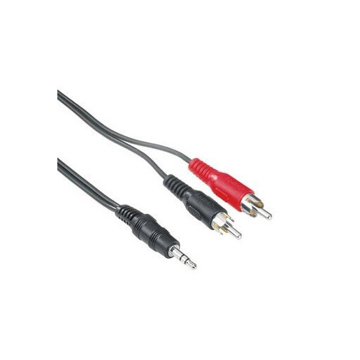 Image of Hama Cavo 2 RCA M/Jack 3.5 mm M, 2 metri, nero, 1 stella