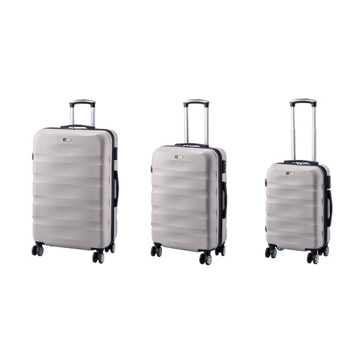 AD Trend 102700 bagaglio Set di valigie Guscio rigido Grigio Acrilonitrile butadiene stirene (ABS)