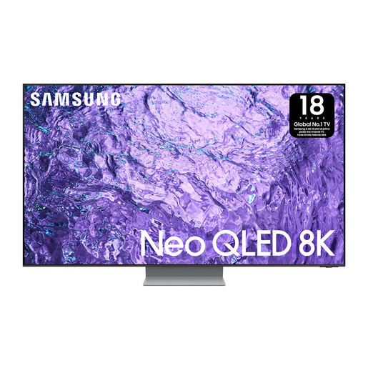 Samsung Series 7 TV QE55QN700CTXZT Neo QLED 8K, Smart TV 55'' Processore Neural Quantum 8K Lite, Dolby Atmos e OTS Lite, Titan Black 2023
