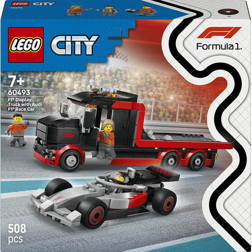 Image of LEGO City Display Truck F1® con auto da corsa Audi F1®