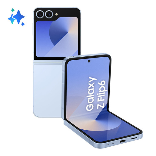 Samsung Galaxy Z Flip6 Smartphone AI, 256GB, RAM 12GB, Display 3,4'' SAMOLED/6,7'' Dynamic AMOLED 2X, Blue