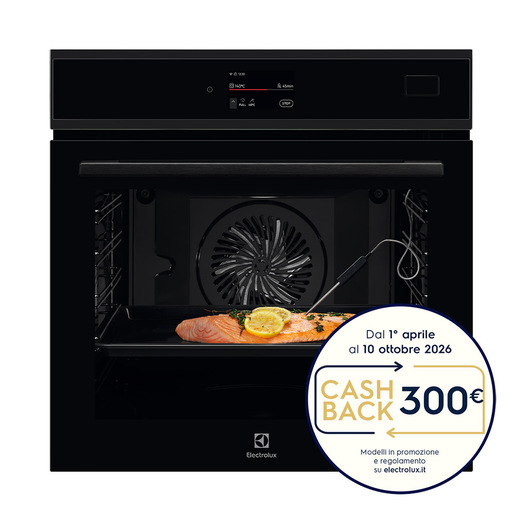Electrolux Serie 800 FORNO INCASSO STEAM BOOST (100% vapore, 75% vapore, 25% vapore) + WIFI CLASSE A++ 60 CM EOB9S3XH MADE IN EUROPE
