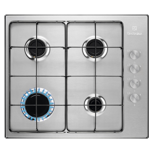 Image of Electrolux EGS6404SX Acciaio inox Da incasso 60 cm Gas 4 Fornello(i)