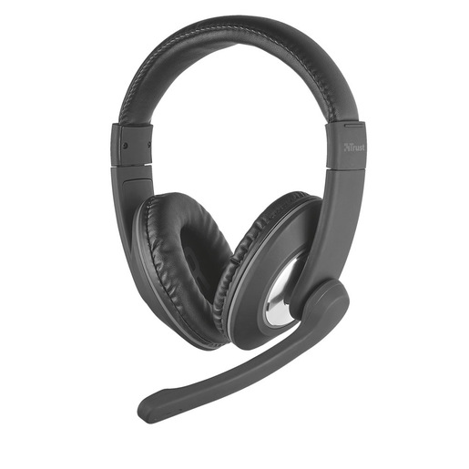 Image of Trust 21662 cuffia e auricolare Cablato A Padiglione Musica e Chiamate Nero