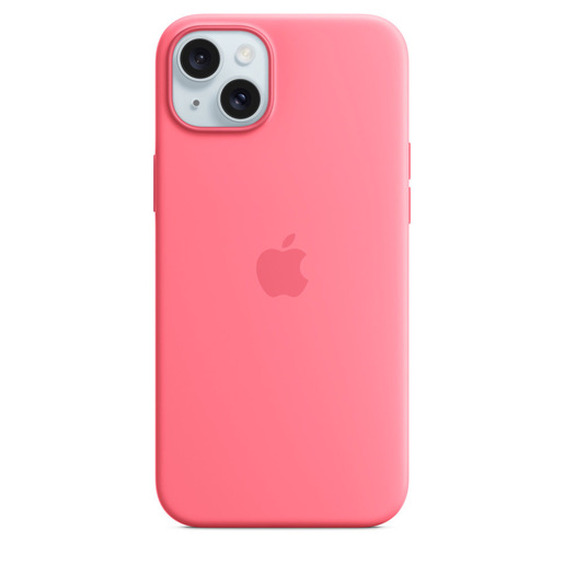 Image of Apple Custodia MagSafe in silicone per iPhone 15 Plus - Rosa