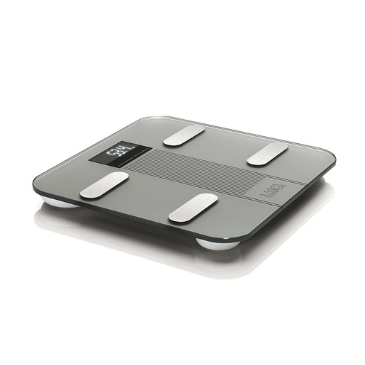 Image of Laica PS7005 bilance pesapersone Rettangolo Grigio, Acciaio inox Bilancia pesapersone elettronica