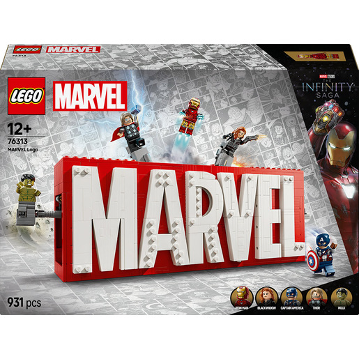 Image of LEGO Logo e Minifigure MARVEL