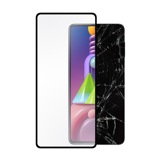 Image of Area Ultra tempered Glass per Samsung Galaxy M51 con copertura totale tono su tono