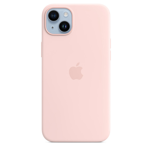 Image of Apple Custodia MagSafe in silicone per iPhone 14 Plus - Rosa creta