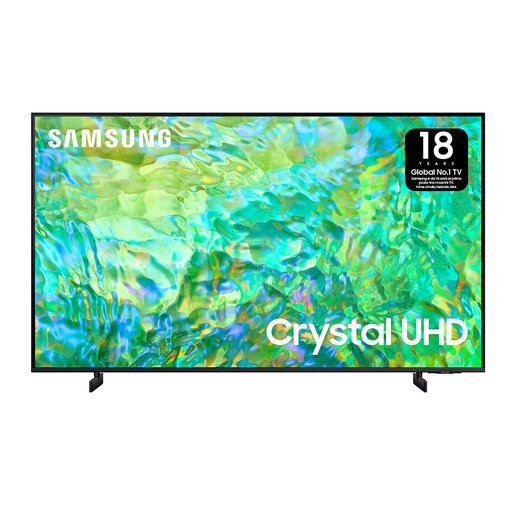 Samsung Series 8 TV UE75CU8070UXZT Crystal UHD 4K, Smart TV 75'' Processore Crystal 4K, Adaptive Sound, Black 2023