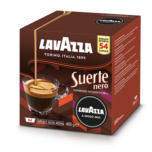 Image of Lavazza A Modo Mio Suerte Nero, 54 Capsule