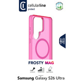 Cellularline Frosty Mag - Galaxy S26 Ultra Cover Semi-Trasparente Con Finitura Opaca E Bordi Colorati, Compatibile Con L’Ecosistema Qi2 E Accessori Magne