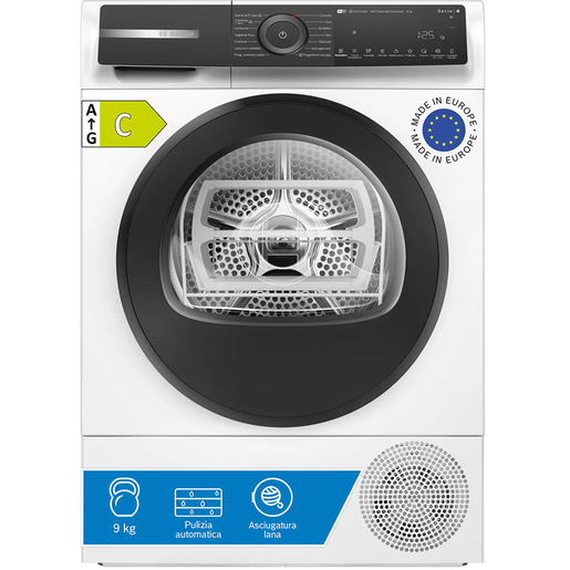Image of Bosch WQH245A0IT Serie 6 Asciugatrice a pompa di calore 9 kg Bianco
