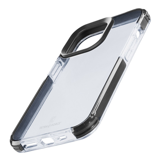 Cellularline Tetra Force Strong Guard - iPhone 14 Custodia flessibile ultra-protettiva, anti-shock con tecnologia antibatterica Microban integrata