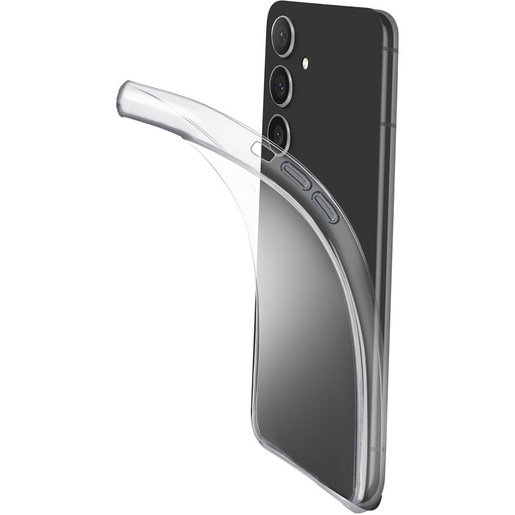 Cellularline Fine - Galaxy A55 5G Cover in gomma morbida ultra sottile e trasparente