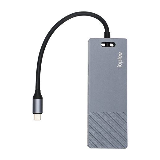 Image of IOPLEE IOPEXTHE7IN1606 hub di interfaccia USB tipo-C 5000 Mbit/s Grigio