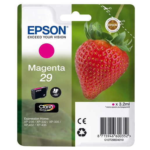 Image of Epson Strawberry 29 M cartuccia d'inchiostro 1 pz Originale Resa stand