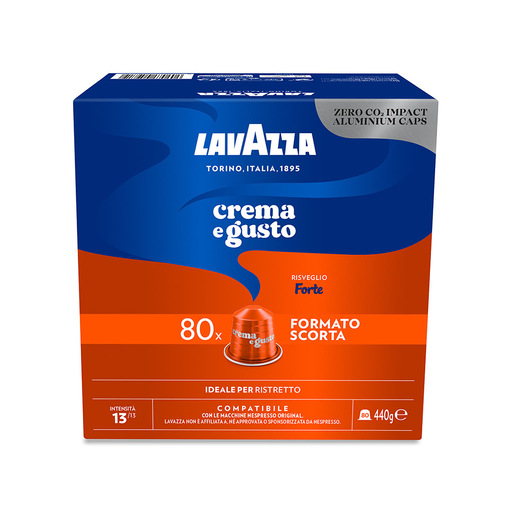 Image of Lavazza Capsule Compatibili Nespresso Crema e Gusto Forte, 80 Capsule