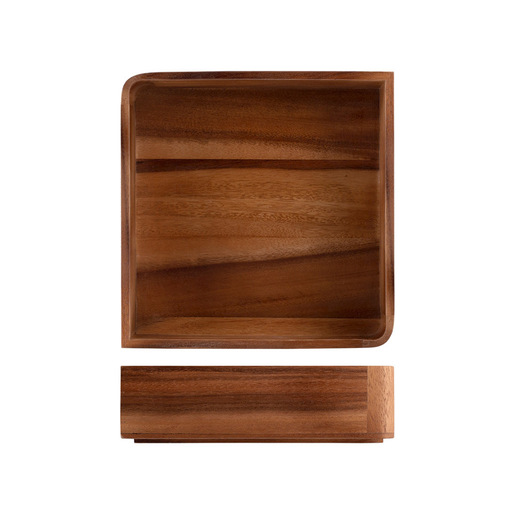 Image of H&H Lifestyle Coppa in legno Acacia forma quadrata cm 25xh7
