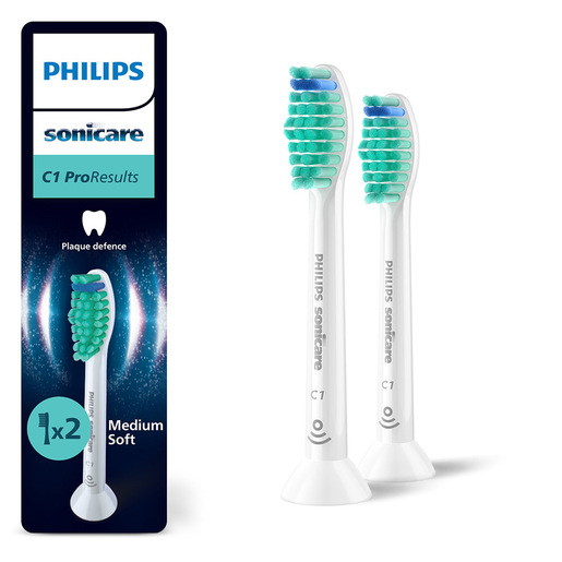 Image of Philips Sonicare ProResults HX6012/87 2x Testine bianche spazzolino sonico