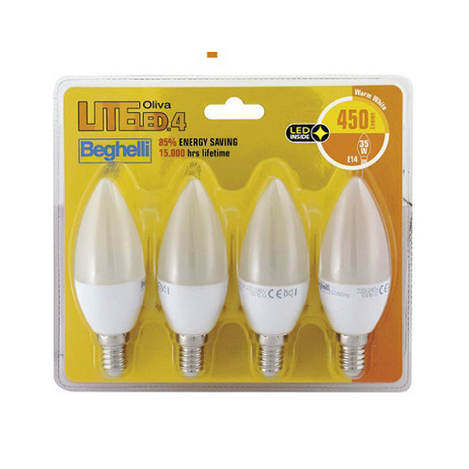 Image of Beghelli 56823BL Lampadina a risparmio energetico 5 W E14