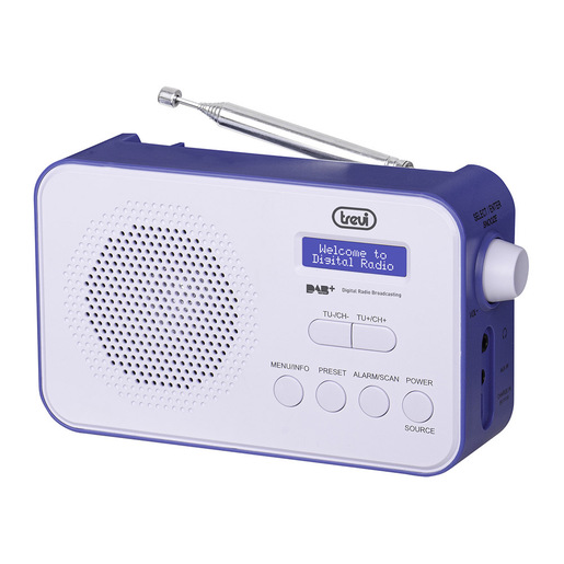 Image of Trevi DAB 7F92 R Portatile Digitale Blu, Bianco