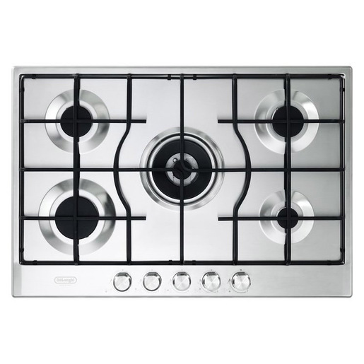 Image of De’Longhi SLF575LX piano cottura Acciaio inossidabile Da incasso 75 cm Gas 5 Fornello(i)