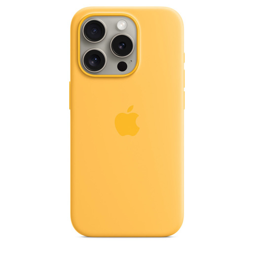 Image of Apple Custodia MagSafe in silicone per iPhone 15 Pro - Sole