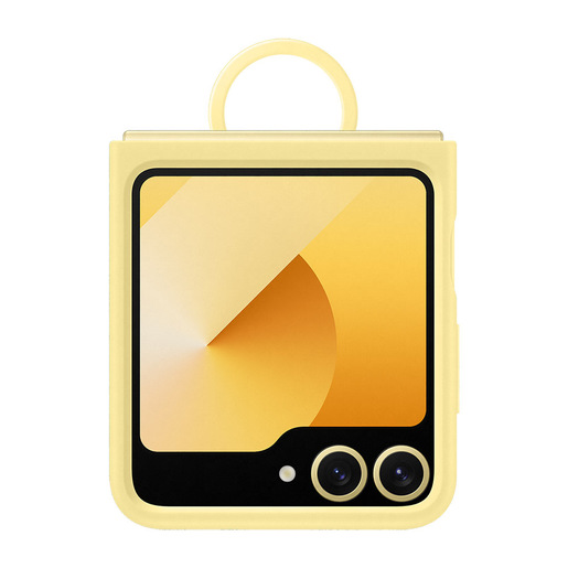 Image of Samsung Galaxy Z Flip6 Silicone Case with Ring Gialla