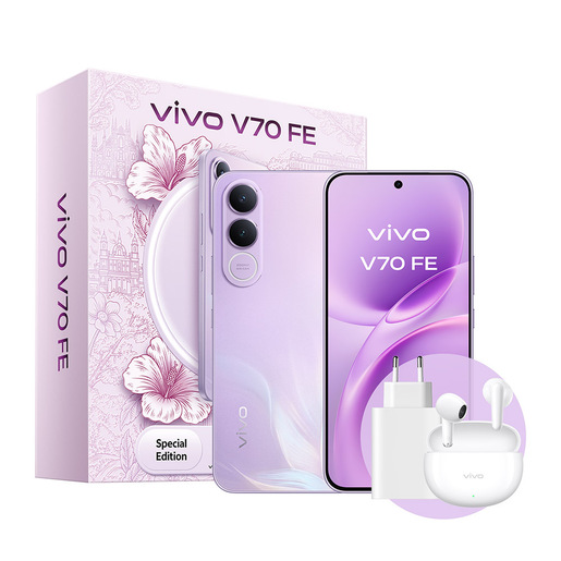 VIVO V70 Fe 17,4 cm (6.83'') Doppia SIM Android 16.0 5G USB tipo-C 8 GB 512 GB 7000 mAh Viola