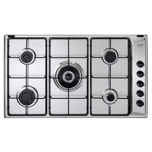 Image of De’Longhi YAL 59 DD piano cottura Acciaio inossidabile Da incasso 86 cm Gas 5 Fornello(i)