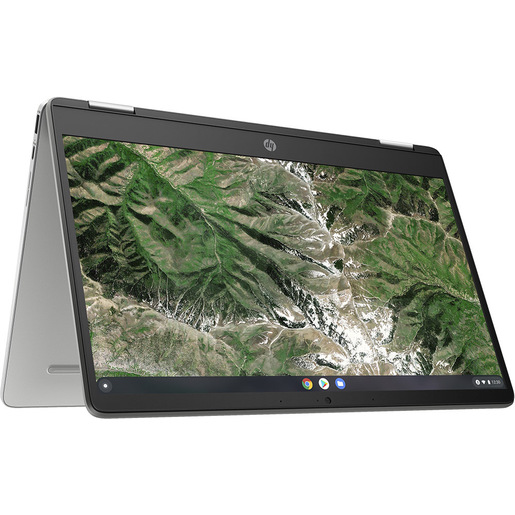 Image of HP Chromebook x360 14a-ca0006nl Intel® Celeron® N4120 35,6 cm (14'') Touch screen Full HD 4 GB LPDDR4-SDRAM 64 GB eMMC Wi-Fi 5 (802.11ac) ChromeOS Arge