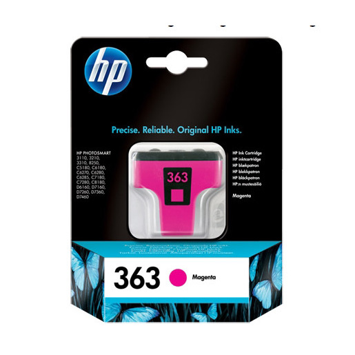 Image of HP 363 cartuccia d'inchiostro 1 pz Originale Resa standard Magenta per foto