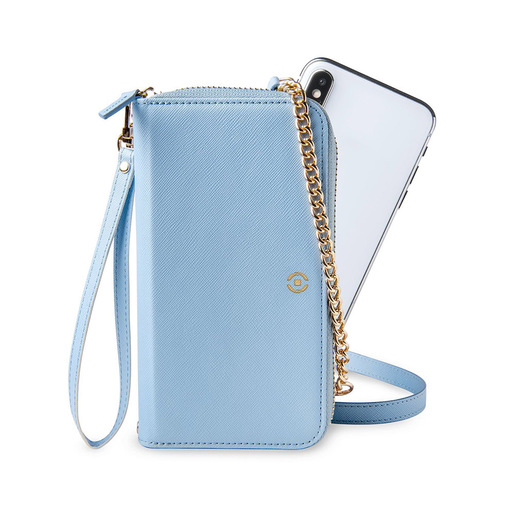 Image of Celly VENERELB custodia per cellulare 16,5 cm (6.5'') Custodia a borsellino Blu