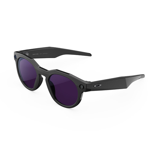 Image of Oakley Meta HSTN - with Meta AI, Audio, Photo, Video Compatibility - Black, Clear to Amethyst Transitions®