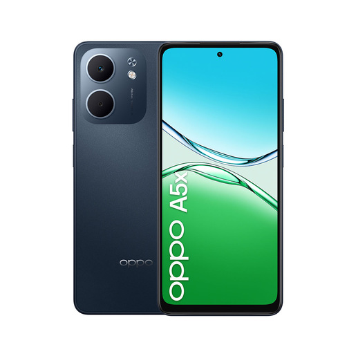 OPPO A5x Smartphone, Foto AI 32MP, Frontale 5MP, Display 6.67'' 90HZ LCD HD+, 6000mAh, RAM 4(Esp1GB/2GB/4GB)+ROM 128GB (esp1TB), IP65, [Versione Italia],