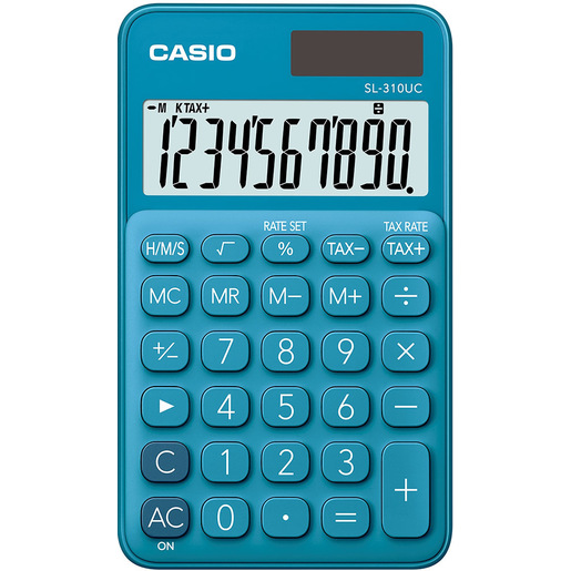 Image of Casio SL-310UC-BU calcolatrice Tasca Calcolatrice di base Blu