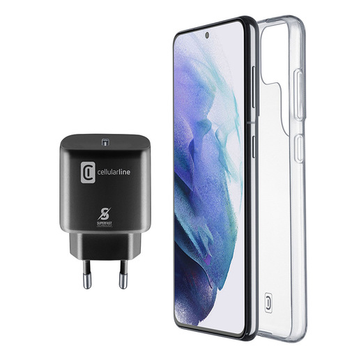 Image of Cellularline CHARGE & PROTECT KIT - Samsung - S22 Ultra Kit di accesso