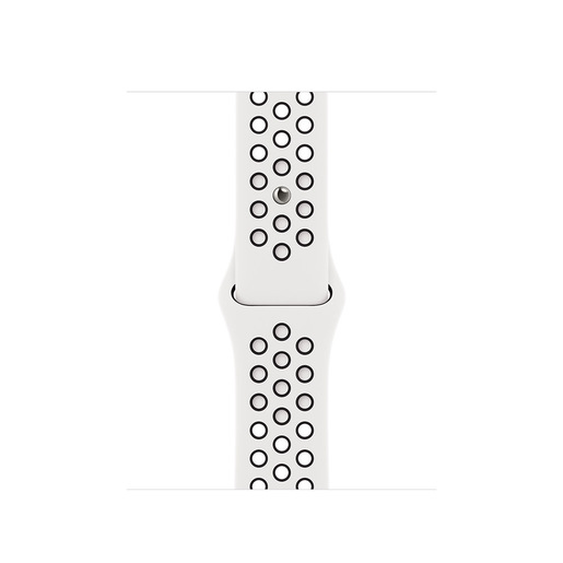 Image of Apple MPGK3ZM/A accessorio indossabile intelligente Band Nero, Bianco Fluoroelastomero