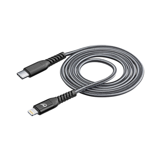 Cellularline Tetra Force Cable 120cm - USB-C to Lightning Cavo USB-C to Lightning ultra resistente