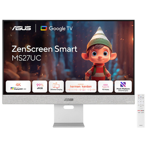 ASUS ZenScreen Smart Monitor MS27UC Monitor PC 68,6 cm (27'') 3840 x 2160 Pixel 4K Ultra HD LCD Grigio